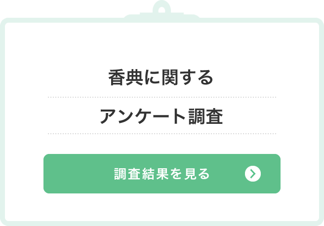 香典に関するアンケート調査